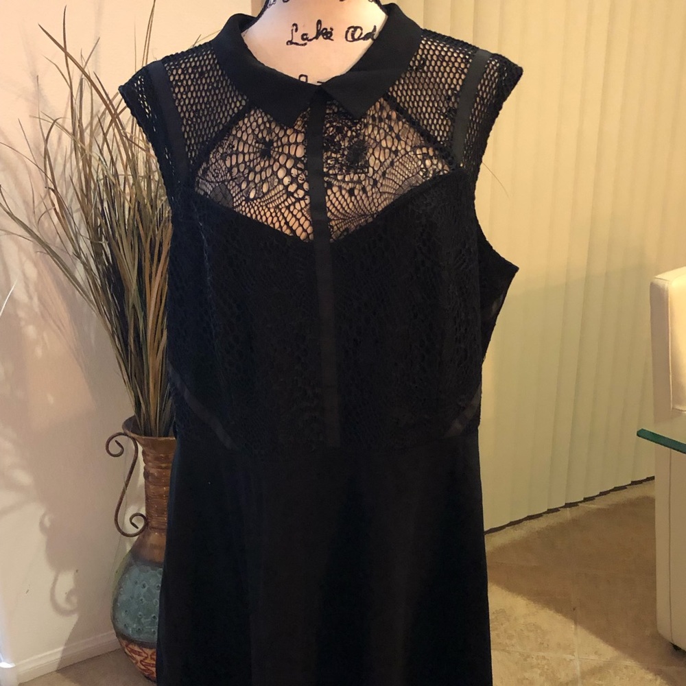NWOT City Chic Black Lace dress size 20/L